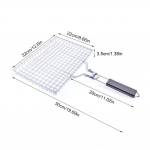 304 roostevabast terasest BBQ v&otilde;rguga mittekleepuvad grillimiskorv Grill-v&otilde;rkmatt Liha-k&ouml;&ouml;giviljade piknikupeo-grillimist&ouml;&ouml;riist