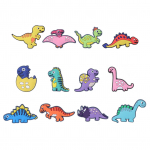 12 tk sussiv&otilde;lu PVC dinosauruse multikas veekindel stiilne kingakaunistus meestele naiste s&uuml;nnip&auml;evaks