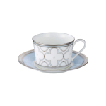Noritake Tass ja Alustass 245cc Trefolio Platinum 1 Klient Platinum Luukeraamika & (Kohv Tee) u. T93686/4957 plaatina