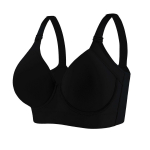 Suures suuruses rinnahoidja naistele Sexy Deep Cup rinnahoidjad &Otilde;mblusteta Underwire rinnahoidja 32-46ABCDE Cup 42D must