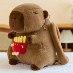 Creative Animal Capybara plush seljakott nukk vibu toit Fried Burger Flower Pehme pl&uuml;&uuml;sist &otilde;lakott Kingitus poistele ja t&uuml;drukutele about 35cm