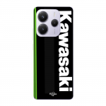 Coque - Maniacase - Xiaomi Redmi Note 14 5G - Souple - Noir - Kawasaki Floride Moto Marseille logo