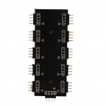 Arvuti 10-kanaliline RGB-jaotur PC MOD emaplaadi RGB ventilaatori pikenduskaabel (12V 4 kontaktiga)