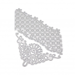 Ebakorrap&auml;rane Taust Lill Dekor Metallist H&otilde;bedane &Scaron;abloon Reljeeftr&uuml;kk L&otilde;iketerad DIY Scrapbooking Paberialbum Kaartide Valmistamiseks h&otilde;be