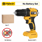 MELLWIN 13MM Harjadeta Elektriline L&ouml;&ouml;kpuur 25+3 P&ouml;&ouml;rdemoment Lamepuur Kruvikeeraja Komplekt Kodu DIY Elektrit&ouml;&ouml;riistad Makita 18V Akule Without Battery