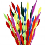 Creotime fil chenille 28 pi&egrave;ces 30 cm 5 - 12 mm multicolore