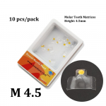10 tk/pakk Hambaravi L&auml;bipaistvad Maatriksid Eesmine Tagumine Sobivus Bioclear BT L&auml;bipaistvad Maatriksid Kaar Klass Restaureerimine Must Kolmnurk Hambad Molaar 1 pack B3