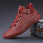 Meeste nahast kingad Korea Trend Mugavad jalavarjud Briti mood Meeste k&otilde;rged tossud Uued mokassiinid Zapatos De Hombre 38