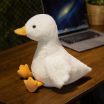 Kena Kohev Pardikujuline Pehmem&auml;nguasi Loomakujuline Multikakujuline Kollane Nukk Paks Part Kawaii T&auml;idisega Padi Magamispadi Lastele T&uuml;drukutele Kingitus 35cm valge