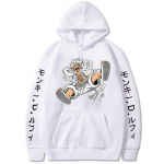 New Gear Fifth Luffy tr&uuml;kitud Anime kapuutsid Sun God Graphic 90ndate pullover vabaaja t&auml;navar&otilde;ivad unisex s&uuml;gis- ja talver&otilde;ivad M