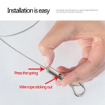 Reguleeritav Automaatne Trossi Vedrukonks Pesun&ouml;&ouml;r Riputuslahenduse S&uuml;steem Vedrustuskood Roostevabast Terasest Kaabel 1m