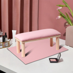 Arm Rest for Nails Manicure Hand Stand Wood Nail Salon Manicurist Armrest khaki