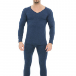 Meeste termoriided &otilde;mblusteta pikad Johns komplekti soojad sametp&uuml;ksid talvetermiline aluspesu XL sinine