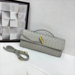 Elegantne k&auml;sitsi kootud &otilde;htune baguette-kott metallist lukuga - Naiste &otilde;la- v&otilde;i kaenlaalune k&auml;ekott Upgraded Gift Box