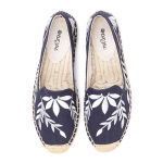 &Uuml;marotsalised Naiste Espadrillid Lamedad Kingad T&otilde;elise Platvormiga Kummist Slip-on Vabaaja Lillelised Naiste Kingad 40EU/CN41 sinine