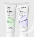 THE FACE SHOP Air Cotton Makeup Base SPF30 &ndash; Tone Correcting Primer (Lavender / Mint, 35g) Lavender