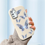 &Uuml;hev&auml;rviline h&otilde;bedase servaga objektiiv, rasvane korpus, pehme TPU vedel silikoonist kate P&otilde;rutuskindel telefoni&uuml;mbris Xiaomi Redmi Samsungile Samsung A04S sinine