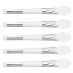 5pcs Double Headed Mask Brush 2 in 1 Silicone Mask Applicator Blackhead Remover for Home Beauty Salon