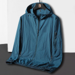 Meeste suvine kerge hingav jope suur vabaaja p&auml;ikesekaitse Softshell jope vabaaja kapuutsiga jope 2XL