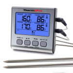 ThermoPro TP17 Digitaalne liha-termomeeter kahe sondiga v&auml;litingimustesse, toiduvalmistamiseks, BBQ, ahju jaoks, suure LCD-ekraaniga, k&ouml;&ouml;ki