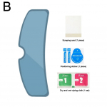 Universaalne mootorrattakile uduvastane kile ja vihmakile nanokattega kleebisega kiiver L&auml;bipaistva patch-kilega kiiver