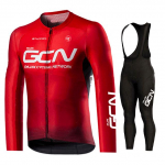 Gcn Red Pro Jalgrattas&auml;rgi Komplekt, Pikkade Varrukatega Jalgrattar&otilde;ivad, S&auml;rk, Jalgrattaspordir&otilde;ivad, Maanteeratta &Uuml;htne Komplekt, 2025 S