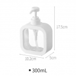 300/500 ml vannitoaseebi dosaatorid, korduvt&auml;idetav losjoon &scaron;ampoon du&scaron;igeeli hoidja kaasaskantav reisijaotur, t&uuml;hje vannipumba pudel 300ml