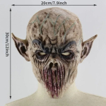 Halloweeni Zombi Mask Hirmutav Mask Terrori Kummitus Kuradi Mask Cosplay Rekvisiit Tantsupidu Hirmutav Biokeemiline Vampiir Kost&uuml;&uuml;mimask gray