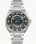 Bulova Precisionist Seeria X Precisionist Must sihver Roostevaba teras Analoog Meeste k&auml;ekell 98B456 must
