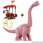 MOC Juuraajastu Dinosaurus Maailm Dino Park Suur Brachiosaurus Mudel Ehitusklotsid DIY Dinosaurus Figuurid Klotsid M&auml;nguasjad Lastele Kingitused