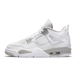 Air Jordan 4 Retro GS valge Oreo laste tossud tehn-hall must tule-punane DJ4699-100 35.5