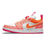 Air Jordan 1 Low Utility GS Crimson Pulse Laste tossud Oranž Roosa-Flash T&auml;is-Oranž DJ0530-801 38