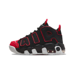Nike Air More Uptempo PS Punase varbaga laste tossud Must University-Red Valge FB1343-001 28 black