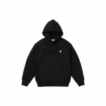 Palace X Carhartt WIP FW23 Koost&ouml;&ouml;s valminud Chase Series Klassikaline tikandiga logoga kapuutsiga pusa n&ouml;&ouml;riga Unisex kapuutsiga pusa Must I033560-BLACK XL