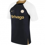 Nike Chelsea Jalgpalli Treeningseeria T&auml;hetr&uuml;kiga Rinnam&auml;rk Raglaan &Uuml;mmarguse Kaelusega L&uuml;hikeste Varrukatega T-s&auml;rk Meeste Topid Merev&auml;esinine DX3014-429 L