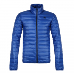 Adidas Lifestyle Casual Seeria T&auml;hetr&uuml;kiga Lukuga Vabaaja Soe L&uuml;hike Puhverjakk Meeste Jakid Sinine BQ7779 S