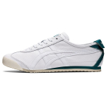 Onitsuka Tiger Mexico 66 S&uuml;nteetilisest Nahast Vabaaja Madalad Elustiili Jalan&otilde;ud Unisex toss Valge Roheline 1183B781-102 37