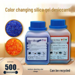 500g V&auml;rvi muutev silikageel-kuivatusaine trafo jaoks ja t&ouml;&ouml;stuslike &otilde;hukuivatite jaoks Blue Color-Changing Silica Gel 500g/Bottle