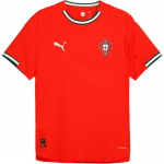 Puma Drycell Portugal 2025 Kodus triibuline &uuml;mmarguse kaelusega l&uuml;hikeste varrukatega jalgpallis&auml;rk Meeste Toppid Sport-Punane 78076601