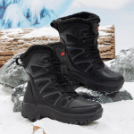 Meeste lumesaapad Meeste talvesaapad Retro s&otilde;jav&auml;esaapad Libisemiskindlad Kulumiskindlad V&auml;lissaapad V&auml;litingimustes Veekindlad Saapad 46 must