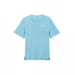 Nike Dri-FIT Rise 365 Logotr&uuml;kiga &Uuml;mmarguse Kaelusega Pullover Kiiresti Kuivav Hingav L&uuml;hikeste Varrukatega T-s&auml;rk Meeste Topid Denim-Sinine CZ9185464 M