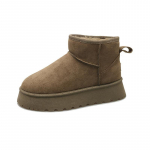 Naiste talvesaapad Paks pl&uuml;&uuml;s Talvised puuvillased kingad V&auml;litingimustes libisemiskindlad platvorm lumesaapad naistele Karvased soojad pahkluusaapad Botas Mujer 40