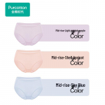 PurCotton Women's Mid-Rise Briefs 3-Pack L (165/95)