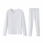 Yiershuang Men's 80-Count 100% Cotton Thermal Underwear Gift Set (Round Neck Top & Bottom) XL (130-150 lbs)