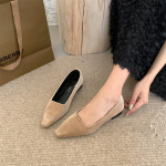 Moodne Bailamos Br&auml;ndi Disain Korterid Naiste Madal Konts Terava Otsaga Ballet Kingad Slip-On Ballerina Vabaaja Mokassiinid Mujer Pehmed S&otilde;idukingad 35 khaki