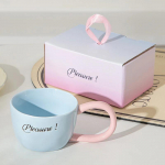 300ml Paar Keraamiline Kruus Inglise Lihtne Kohvitass Kompveki V&auml;rvi Tass Kaerahelbe Hommikus&ouml;&ouml;gi Kruus Joogin&otilde;ud K&ouml;&ouml;gi Tass Paari Kingitused 300ML