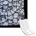 Isetehtav V&auml;rvimispleed V&auml;rvi Ise Pleed Isetehtav V&auml;rvimine 24 Markeri abil Kohandatav Pestav Viskepleed Kodu Dekoratsiooniks Peo Kunstiprojekt H