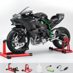 Suur 1:6 Kawasaki H2R Pihustusmetallist Valatud Mootorratta M&auml;nguasi K&auml;ivitatav D&uuml;naamiline Metallmudel Heli Valgus S&uuml;nnip&auml;evakingitus Hobi Kogumine hall
