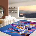 Kpop D-deemonik&uuml;tid P&otilde;randamatt Ristk&uuml;lik Libisemiskindel Kodu Pehme Vannimatt Esikuks Sise- V&auml;lismatt Tere Uksematt 100x150cm