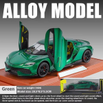 LYZRC Uus 1:24 Gemera GT Super Sport Auto Sulamist Valatud Metallist Mudelauto Heli ja Valgusega Hobi Kogumisobjektid Trendikas Kaunistus Kingitus Poiss-s&otilde;brale roheline